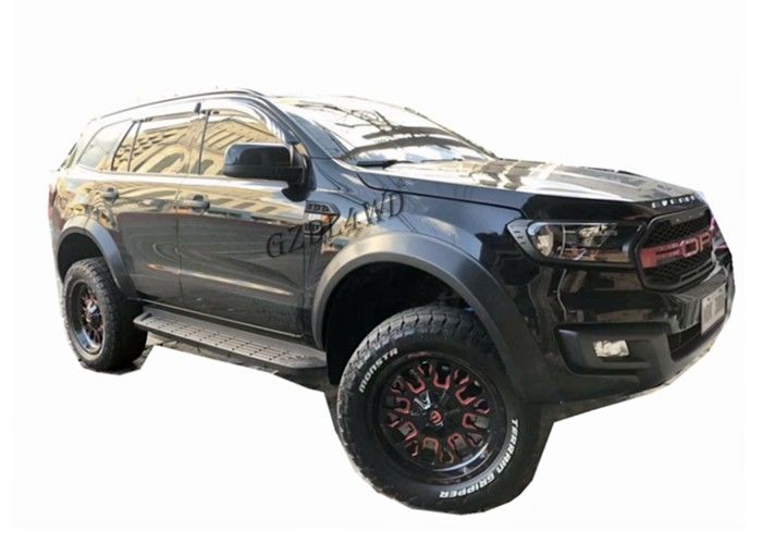 2016 2019 Ford Everest Slim Fender Flare Smooth Black Wheel Arch Flare