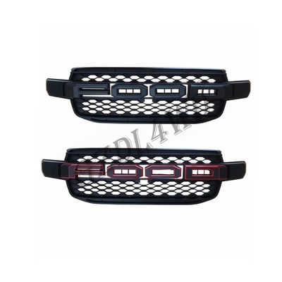 4X4 Car Grille For Ford Ranger 2022 T9  ABS With Black Red Logo