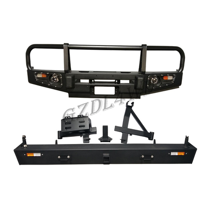Replacement Front Bumper Guard Protector Rolled Steel For Nissan Y60