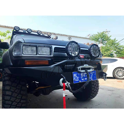 Black Cover Front Bumper Guard For Toyota Land Cruiser 80 Series