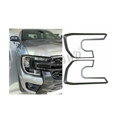 ABS Plastic Headlight Cover For Ford Ranger 2022 XLT SPORT WILDTRAK