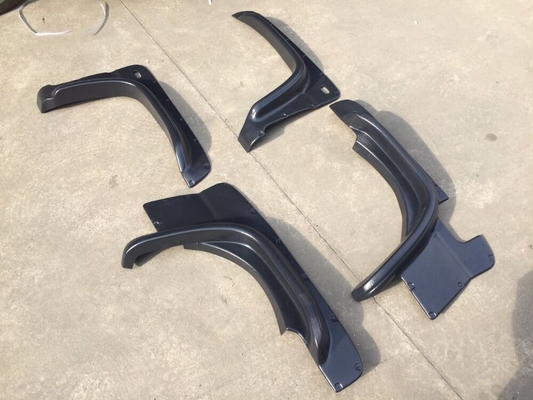 ABS Black Plastic Riveted Fender Flares NO Drill Installation For Suzuki