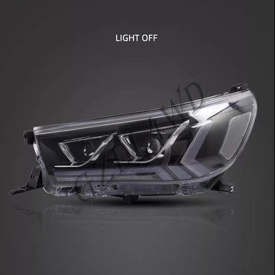 Toyota Hilux Revo Rocco Car Headlight Accessories Smoke Black