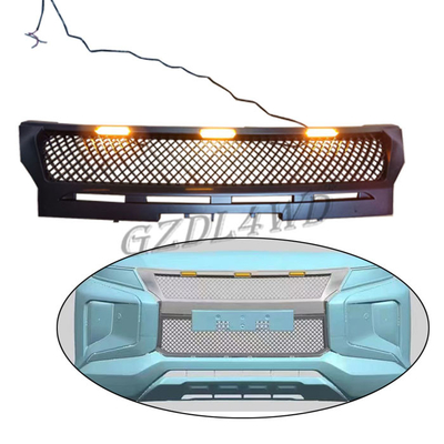 ABS Material Front Grill Mesh With LED Lights For Mitsubishi Triton L200 2019+