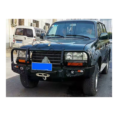 Steel Truck 4x4 Car Bumper Guard With Light For Land Cruiser Fj80