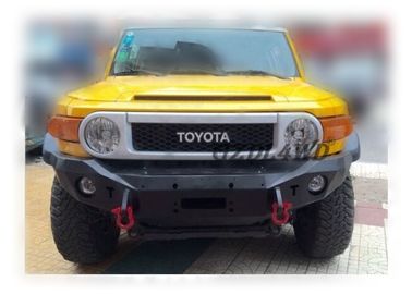 Off Road Winch Bumper Black Powder Coating , Front Truck Bumpers For Toyota FJ Cruiser 2007