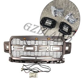 ABS Grey Color Front Bumper Grill For Ford F150 2018  Direct Replacement
