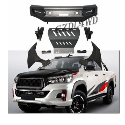 Steel 4x4 Front Bumper Bull Bars For Toyota Hilux Revo Rocco 2015-2020