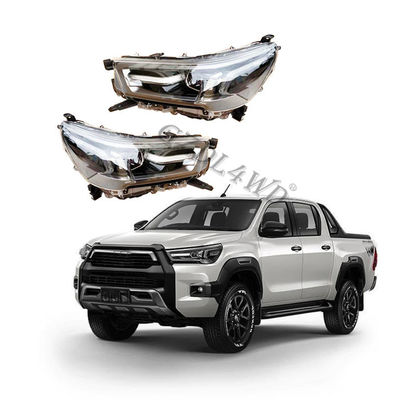 Car Headlights Suit Toyota Hilux 2021 4x4 Body Kits Facelift LED Headlight