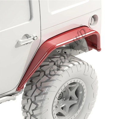 Overland Tube Off Road Fender Flares Aluminum Black Powder Coated For Jeep JK Wrangler