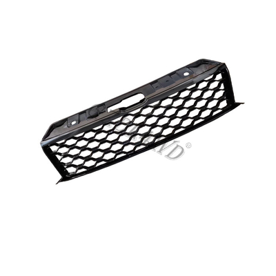 Auto Pickup Abs Front Grill Mesh Smooth Shinny For Amarok Vw 2015-2019