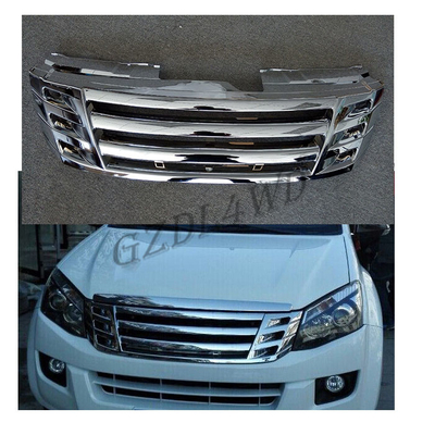 Matte Black Front Racing Grill Grille Abs Replacement Grills Trims For Isuzu D-Max Dmax 2012 2013 2014 Bumper Mask Mesh