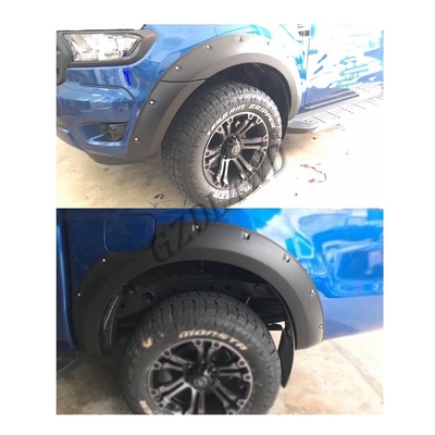 4x4 Fender Flare Wheel Arch Flares for Ranger T8 2018+ With 3M Tape Decorative Screws