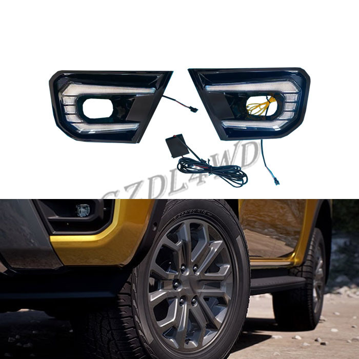 Day Running 4x4 Driving Lights For Ford Ranger 2022 Wildtrak Lamp Accessories