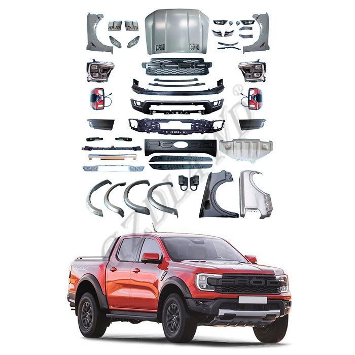 GZDL4WD Conversion Kit Car Bumper Body Kits For Ranger XL XLS Upgrade To Raptor 2022 Look