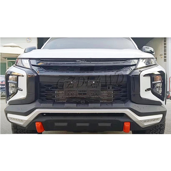 Plastic Front Bumper Guard For Triton L200 2019+ With LED Lights
