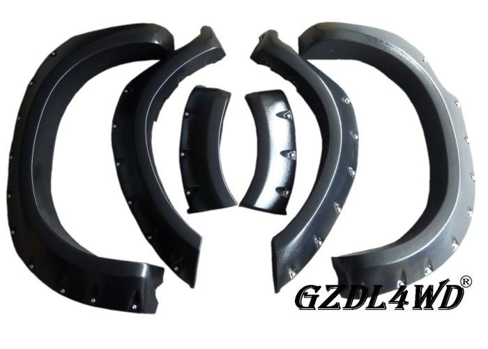 Matte Black Wheel Arch Flares , Toyota Hilux Vigo Fender Flares Pocket Style 2012 - 2014