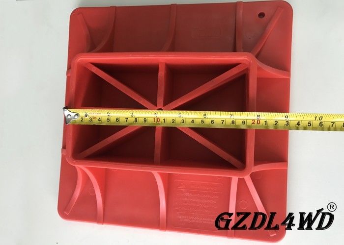 ABS Jeep Off Road Parts ,  Red Hi Lift Jack Base Plate Plastic Material