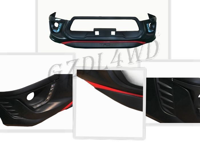 ABS Plasitic Trd Logo Car Front Bumper Guard For Toyota Hilux Revo 2015 2016