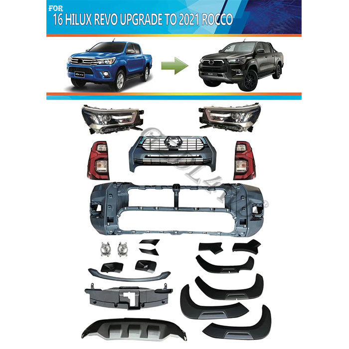 Facelift Body Kits For Toyota Hilux 2016 2019 To Rocco 2021