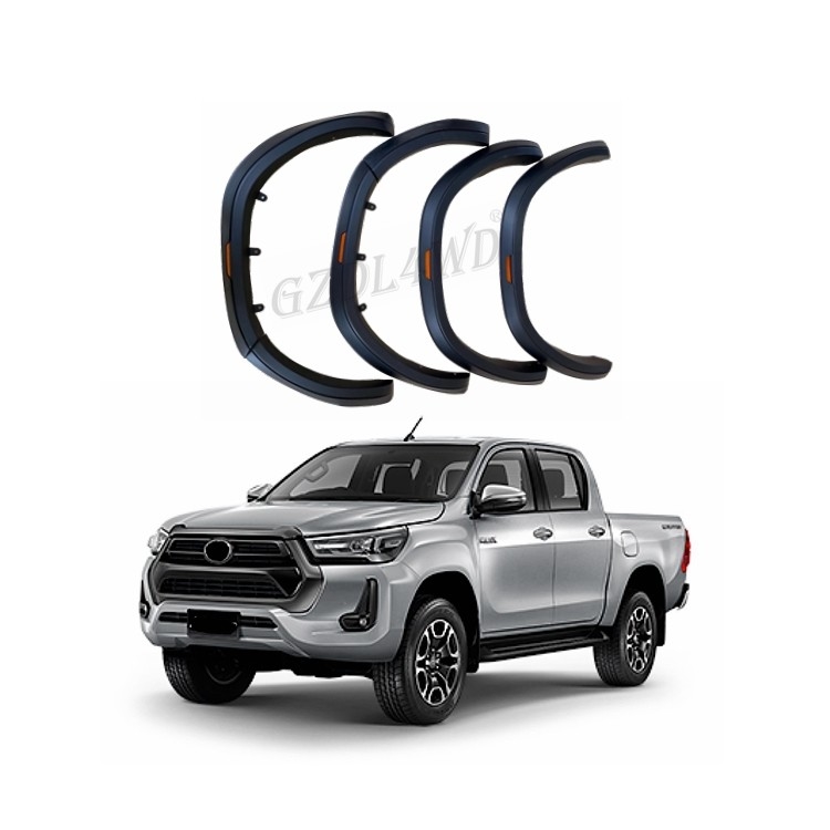 3" Slim Fender Flares For 2020 2021 Toyota Hilux Revo Gun Auto Parts