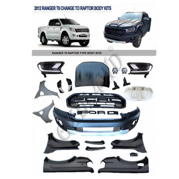 Front Bumper Kits For Ford Ranger T7 2015 Raptor Style Body Kits ...