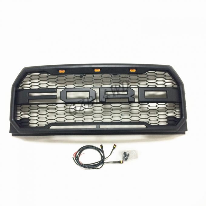Ford F150 Raptor Style 2015 2017 Front Grill Mesh F150 LED Grille